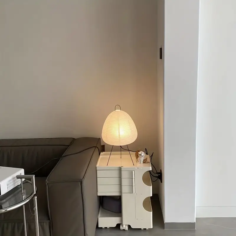 Elegant Japanese Rice Paper Table Lamp - Unique Home Decor